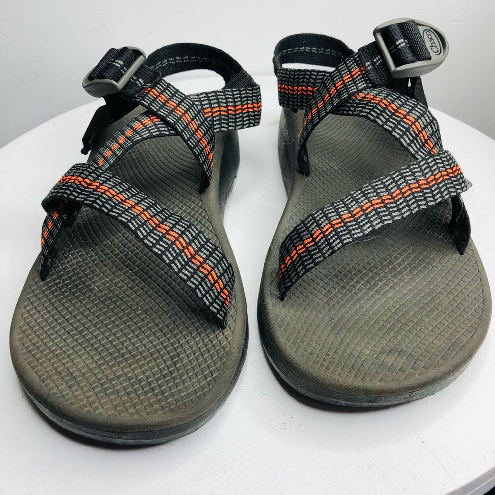 Chaco Z Cloud Traffic Orange men’s summer sandals SZ 13. RR2 - Picture 3 of 10